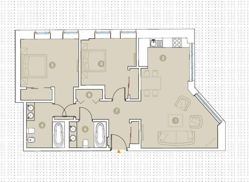 Apartment Prestige - Elegant & Quiet 3 90m2 - As Rynek 508 Wroclaw